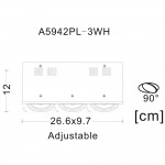 Светильник потолочный Arte lamp A5942PL-3WH CARDANI