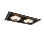 Светильник встраиваемый двойной 2*G9 Arte lamp A5949PL-2BK CARDANI SEMPLICE черный