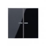 JUNG А 500 Черный Клавиша 2-я с подсветкой (A595KO5SW)