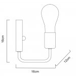 Светильник настенный бра Arte lamp A6001AP-1BK Gelo