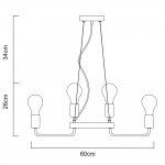 Люстра Arte lamp A6001LM-9BK Gelo