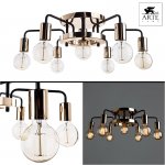 Люстра паук лофт Arte lamp A6001PL-7BK Gelo