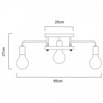 Люстра паук лофт Arte lamp A6001PL-7BK Gelo