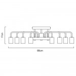 Светильник потолочный Arte lamp A6001PL-9BK GELO