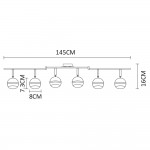 Светильник потолочный Arte lamp A6009PL-6AB Venerd