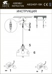 Светильник подвесной Arte lamp A6024SP-1BK EURICA