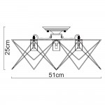 Люстра лофт Arte Lamp A6048PL-5BK черная TELA