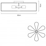 Светильник потолочный Arte lamp A6049PL-6CC CAMOMILLA