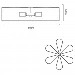 Светильник потолочный Arte lamp A6049PL-6WH CAMOMILLA