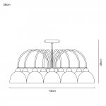 Светильник потолочный Arte lamp A6057PL-8CC PALERMO