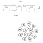 Светильник потолочный Arte lamp A6058PL-12CC MONIKA