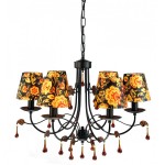 Люстра хохлома Arte lamp A6106LM-6BK Moscow