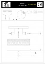 Светильник потолочный Arte lamp A6130PL-2BK Sultan