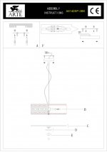 Люстра подвесная Arte lamp A6140SP-3BK Sultan