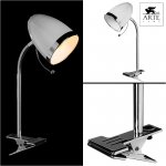 Настольная лампа на прищепке Arte lamp A6155LT-1WH Cosy