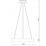 Светодиодная люстра Arte Lamp A6240SP-1WH CORONA