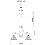 Светильник подвесной Arte lamp A6276LM-3AB Costanza