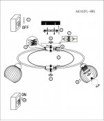 Люстра Arte lamp A6342PL-8WG Ellisse