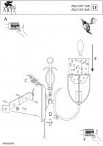 Светильник настенный Arte Lamp A6351AP-1AB Salvador