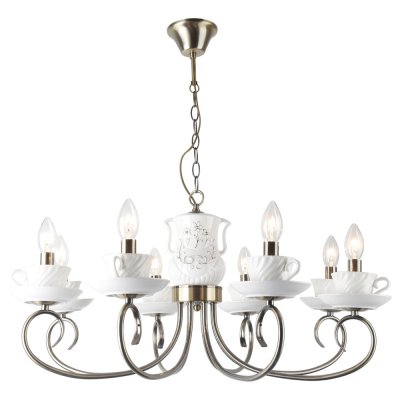 Люстра с чашками Arte lamp A6380LM-8AB Teapot Люстра с чашками Arte lamp A6380LM-8AB Teapot