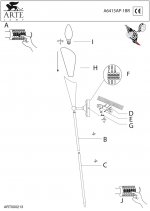 Светильник бра Arte lamp A6415AP-1BR Gothica 