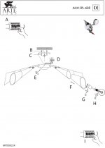 Люстра Arte lamp A6415PL-6BR Gothica 