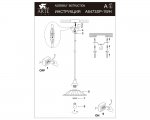 Светильник подвесной Arte lamp A6473SP-1WH ANNA