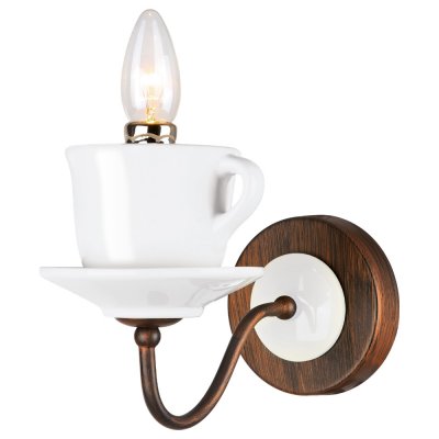 Светильник бра чашка Arte lamp A6483AP-1WH Servizio Светильник бра чашка Arte lamp A6483AP-1WH Servizio