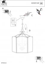 Светильник подвесной Arte lamp A6506SP-6AB BOLOGNA