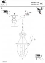Люстра Arte lamp A6509SP-3CC Rimini