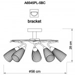 Люстра Arte lamp A6545PL-5BC ALESSIA