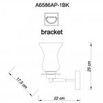 Светильник настенный бра Arte lamp A6586AP-1BK MALIA