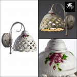 Светильник настенный Arte lamp A6616AP-1WG WICKER