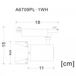 Светильник потолочный Arte lamp A6709PL-1WH TRACK LIGHTS