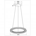 Светильник подвесной Arte lamp A6717SP-1CC PREZIOSI