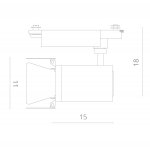 Светильник трековый Arte lamp A6720PL-1BK TRACK черный FALENA