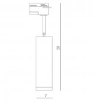 Светильник трековый белый Arte Lamp A6810PL-1WH 4000K