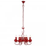 Красная люстра Arte lamp A6819LM-6RD Vaso