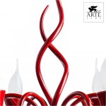 Красная люстра Arte lamp A6819LM-6RD Vaso