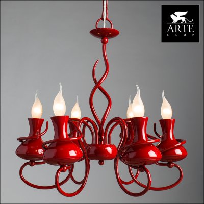 

Красная люстра Arte lamp A6819LM-6RD Vaso