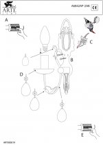 Светильник бра Arte Lamp A6842AP-2AB Duchy