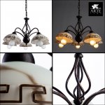 Люстра греческая Arte lamp A6884LM-5BR RUSTICA