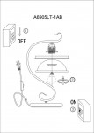 Светильник настольный Arte lamp A6905LT-1AB SAFARI