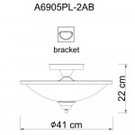 Светильник потолочный Arte lamp A6905PL-2AB SAFARI