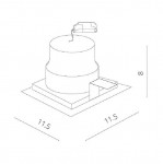 Светильник потолочный Arte lamp A7007PL-1BK PRIVATO