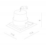 Светильник потолочный Arte lamp A7007PL-1BK PRIVATO