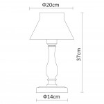 Светильник настольный Arte Lamp A7021LT-1WH MARGHERITA