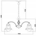 Люстра Arte Lamp A7022LM-5WG MARINO