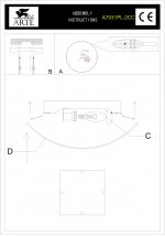Светильник потолочный Arte lamp A7031PL-2CC MOONLIGHT