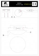 Светильник потолочный Arte lamp A7040PL-3CC MOONLIGHT